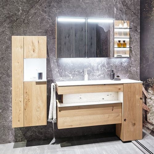 Современный мебель для ванной комнаты - V-Alpin - Voglauer Möbelwerk Gschwandtner & Zwilling GmbH & Co. KG - для бытового использования / из дуба / из переработанных материалов