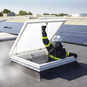 Фонарь для плоской крыши - ELECTRIC - SKYLUX - с петельным крюком / из стекла / из ПВХ