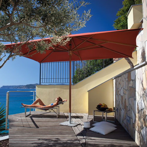 Прямоугольный зонт от солнца - LIPARI - FIM - из дерева / из ткани / для ресторана
