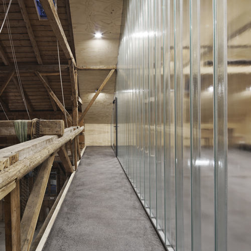 Полупрозрачное профилированное стекло - LINIT EcoGlass clarissimo - Glasfabrik Lamberts GmbH & Co. KG  - для внутренней компоновки / для фасада / для внешнего благоустройства
