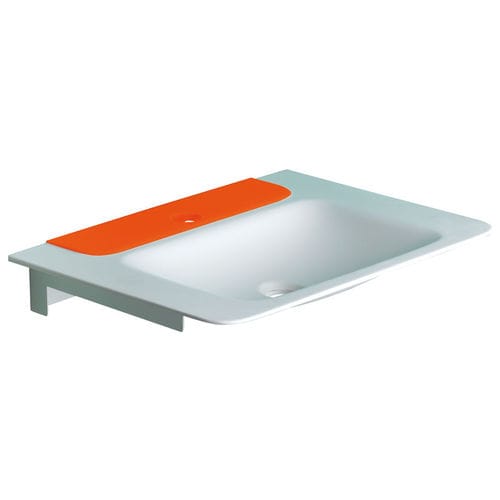 Раковина из Corian® - B44CNM06 - PONTE GIULIO - с консолью / из камня / из металла