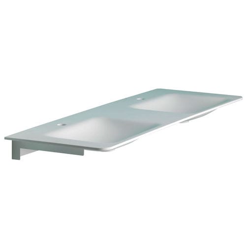 Раковина из Corian® - B44CNM07 - PONTE GIULIO - с консолью / из камня / из металла