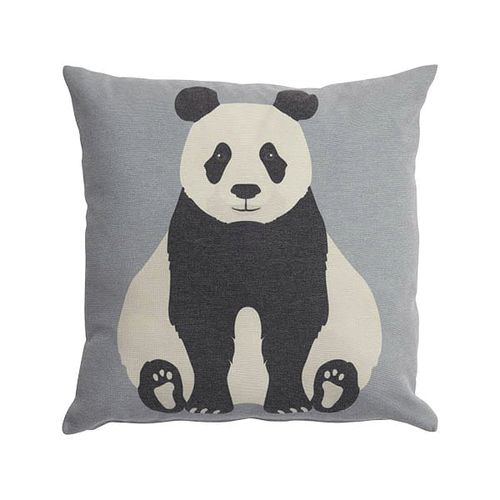 Квадратная подушка - Panda  - LIFETIME Kidsrooms - с рисунком животных / для бытового использования / из ткани