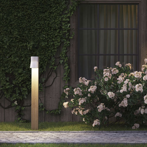 Столбик освещения для сада - BEACON - Royal Botania - современный / из тикового дерева / из фарфора