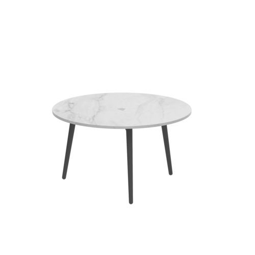 Современный вспомогательный столик -  STYLETTO - Royal Botania - из тикового дерева / из керамики / из лавового камня