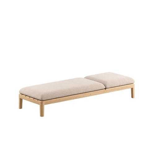 Современная банкетка - CALYPSO 210PT - Royal Botania - из ткани / с основанием из тикового дерева / из тикового дерева