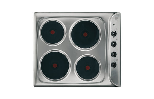Электрическая варочная панель - PIM 604 IX - Indesit - 4 конфорки / встраиваемая / с поворотными регуляторами