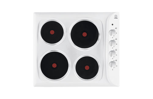 Электрическая варочная панель - PIM 604 WH - Indesit - 4 конфорки / встраиваемая / с поворотными регуляторами