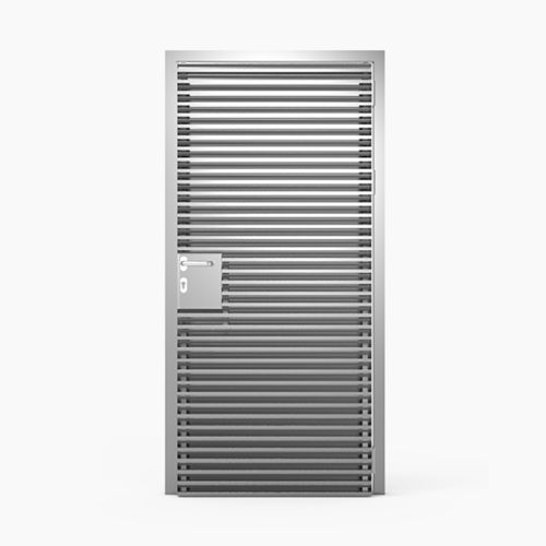 Входная дверь - SINGLE-PANEL : 624 - MLL-HAMBURG® - из алюминия / створчатая / заподлицо