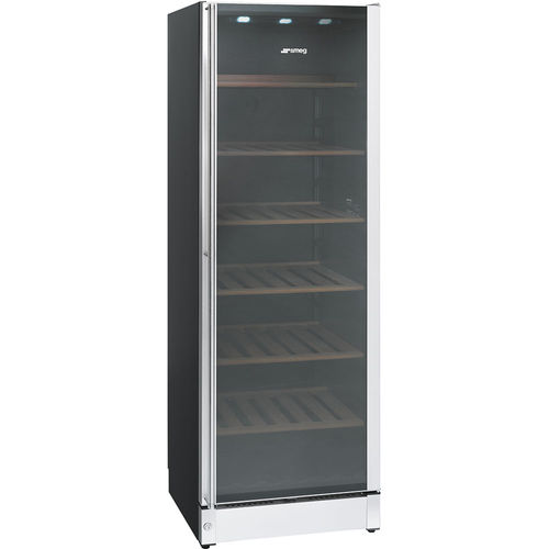 Винный шкаф для сервировки - SCV115G - SMEG - мультитемпературный / отдельностоящий / из дерева
