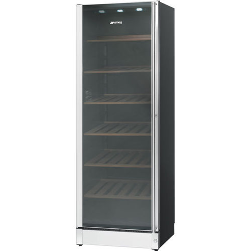 Винный шкаф для сервировки - SCV115GS - SMEG - мультитемпературный / отдельностоящий / из дерева