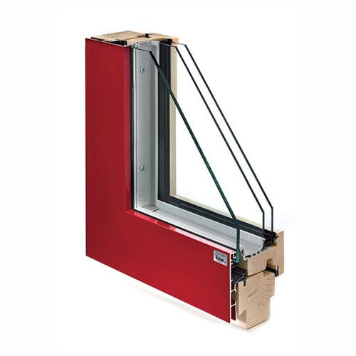 Окно из дерева - TRI-STAR K - Rauh SR Fensterbau - из алюминия / со створкой / с тройным остеклением