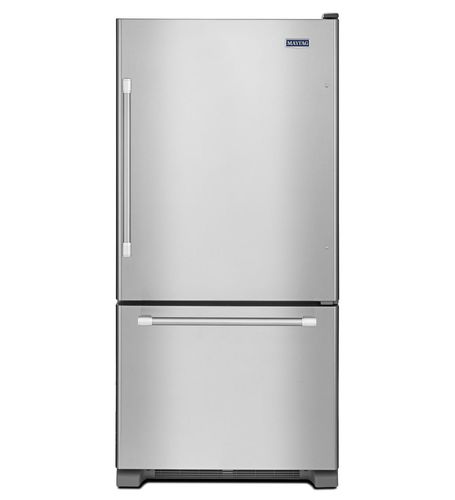 Холодильник с морозильной камерой с выдвижным ящиком - MBF2258DEM - Maytag - для бытового использования / отдельно стоящий / с нижней морозильной камерой