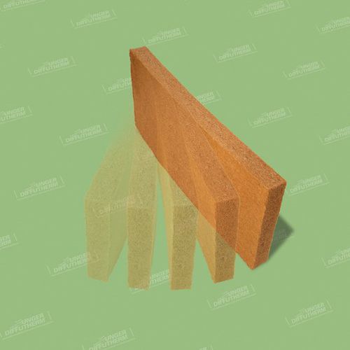 Термоакустическая изоляция - UdiFLEX&reg; - UNGER-DIFFUTHERM GmbH  - из древесного волокна / из панелей / для внутреннего пространства