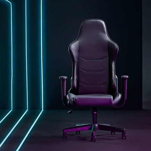 Современный cтул - CHEEVO ESPORTS - KI - для интерьера / из кожи / с основанием из пластика