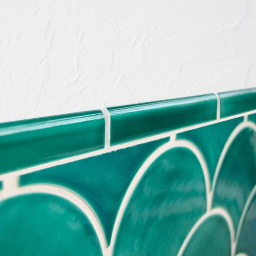 Рейка из керамики - BULLNOSE - Mercury Mosaics - ручной работы