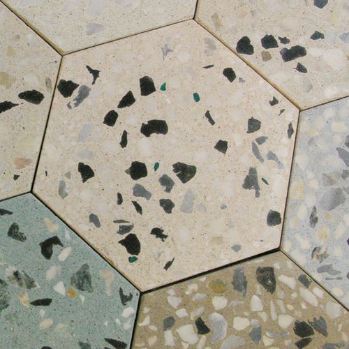 Плитка имитация терраццо - kaza concrete - из бетона / из мрамора / из гранита