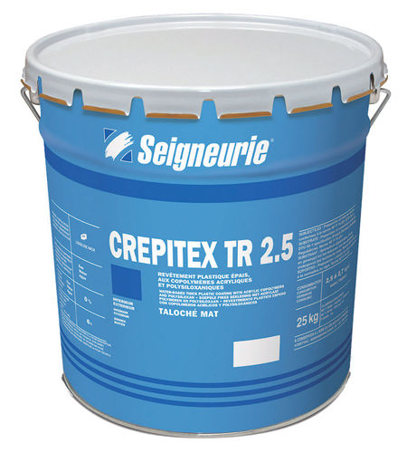 Штукатурка для облицовки - CREPITEX TR 2.5 - Seigneurie - для фасада / пластмасса / акриловая