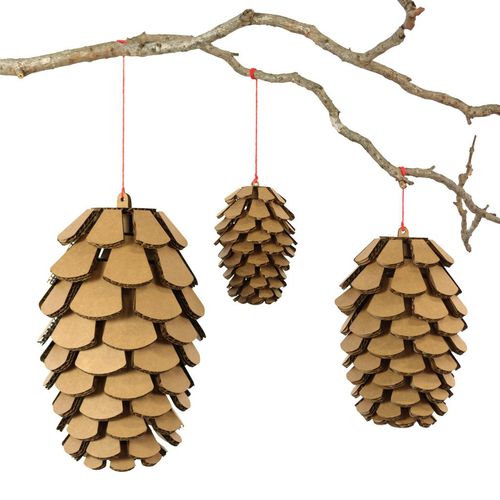 Скульптура из картона - PINE CONE SETS - cardboard safari - для наружного применения