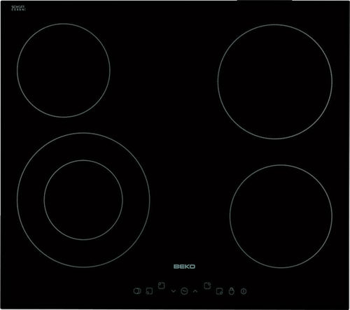 Стеклокерамическая варочная панель - HIC64402T - Beko - 4 конфорки / встраиваемая / с сенсорным управлением