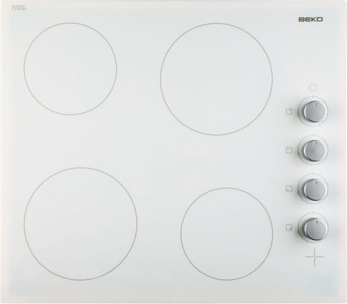 Стеклокерамическая варочная панель - HIC64105 - Beko - 4 конфорки / встраиваемая / с поворотными регуляторами