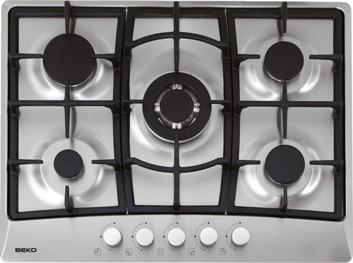Газовая варочная панель - HIG75221S - Beko - 5 конфорок / встраиваемая / с поворотными регуляторами