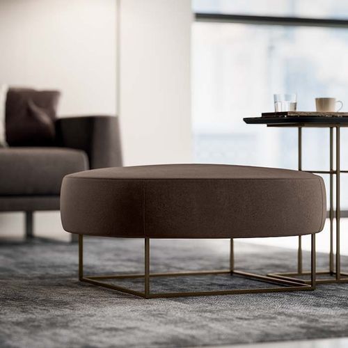 Современная оттоманка - POUF & CONTENITORI - Quadrifoglio Sistemi d'Arredo - из ткани / из бархата / из шерсти
