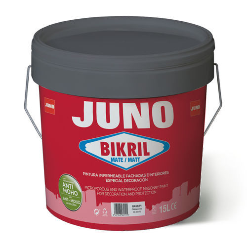 Декоративная краска - BIKRIL  - JUNO - гидроизолирующая / для наружного применения / для интерьера