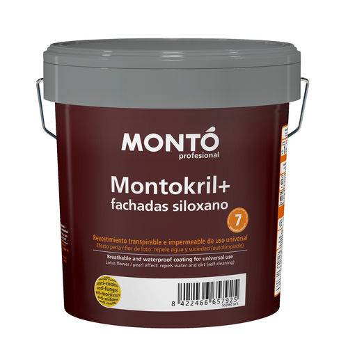 Защитная краска - MONTOKRIL+ SILOXANO - PINTURAS MONTO - гидроизолирующая / декоративная / для интерьера