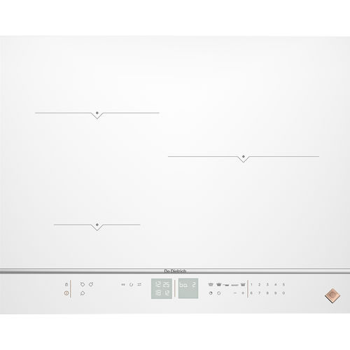 Индукционная варочная панель - DPI7572W - DE DIETRICH ELECTROMENAGER - 3 конфорки / встраиваемая / с поворотными регуляторами