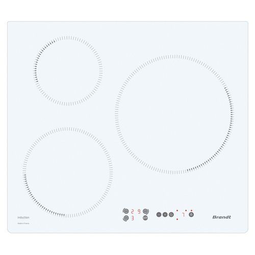 Индукционная варочная панель - BTI2638UW  - Brandt - 3 конфорки / встраиваемая / с сенсорным управлением
