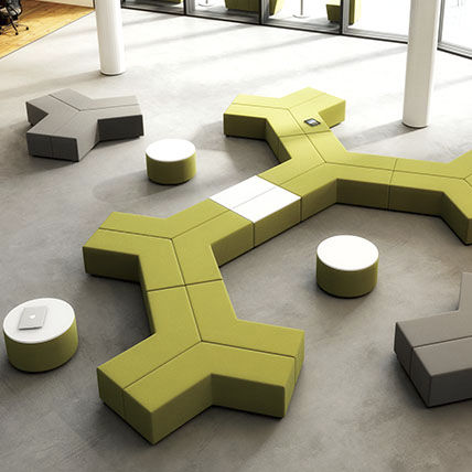 Модульная банкетка - VIBE - Office Furniture Group - современная / из пенополиуретана / из фанеры