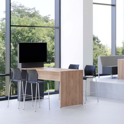 Современный стол для конференций - LET’S MEET MEDIA - Office Furniture Group - из дерева / с основанием из древесины / прямоугольный