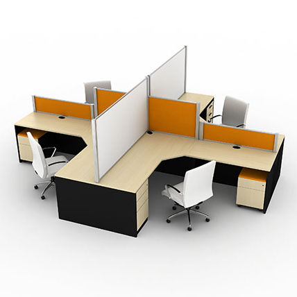 Отделительная перегородка для офиса для рабочего стола - MODERN+PANELX - Office Furniture Group - из ткани / из ламината / из пластика