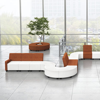 Модульная банкетка - VERSA - Office Furniture Group - современная / из ткани / из кожи