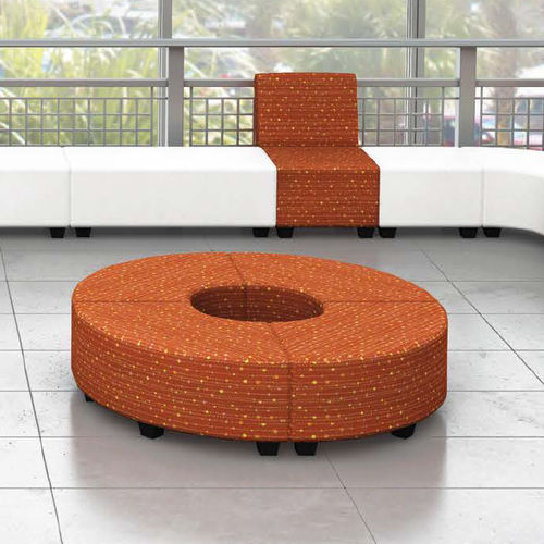 Современный пуф - VERSA - Office Furniture Group - из ткани / из кожи / из дерева