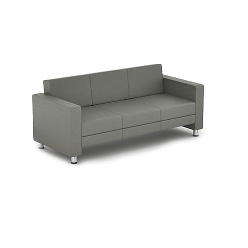 Современный диван - TRIBUTE - Office Furniture Group - из кожи / коричневый / серый