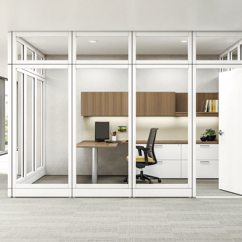 Неподвижная перегородка - CETRA™ - KIMBALL Office - фиксированная / модульная / стеклянная