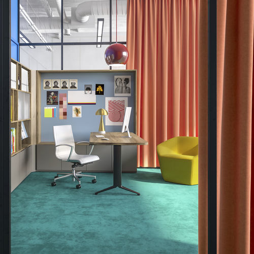 Современный стул для конференций - NILES™ - KIMBALL Office - для интерьера / из кожи / из алюминия