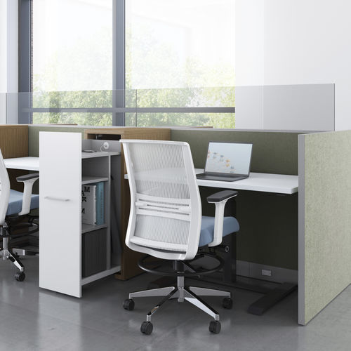 Рабочий стол для офисов открытого типа - FOOTPRINT® - KIMBALL Office - напольный / для 2 человек / современный