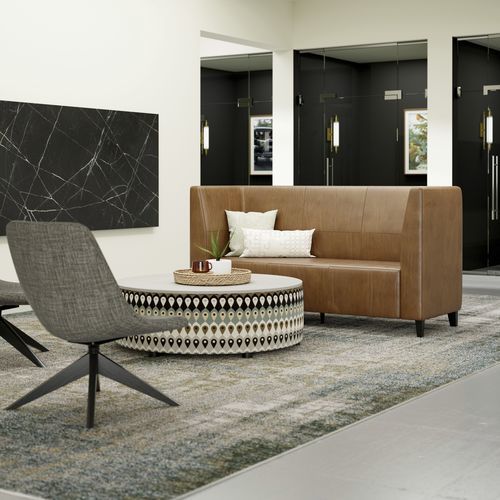 Модульный диван - FRINGE® - KIMBALL Office - угловой / современный / из ткани