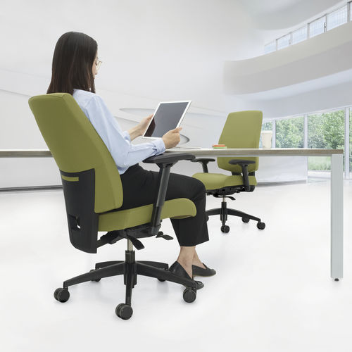 Современное кресло для офиса - G1 ERGO SELECT - GLOBAL totaloffice - из ткани / с высокой спинкой / обитое