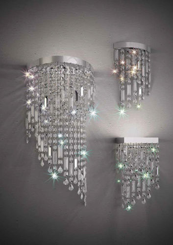 Современный настенный светильник - MARTINI Illuminazione - для интерьера / из кристалла / изогнутый