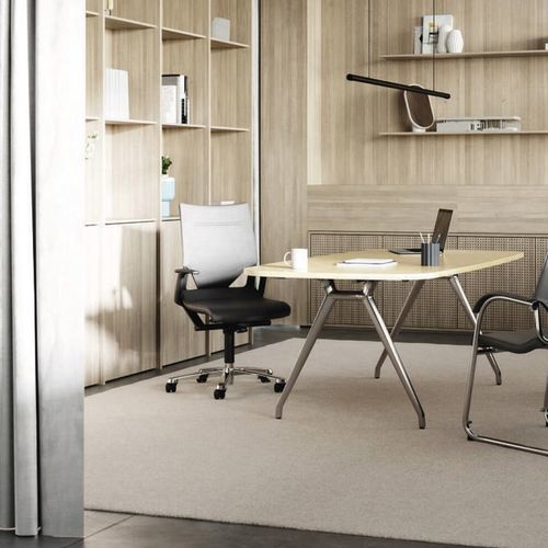 Современный стул для офиса - 275/5 MODUS COMPACT - Wilkhahn - для интерьера / из ткани / с основанием из алюминия