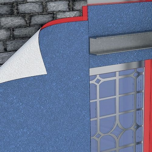 Гидроизоляционная мембрана для теплоизоляции снаружи ITE - WRAPTHERM - A. PROCTOR GROUP - воздушный барьер / для стены / для фасада
