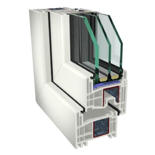 Окно из ПВХ - GEALAN S8000   - ARUTECH PARIMAD AKNAD OÜ - распашное / с двойным остеклением / с тройным остеклением