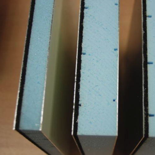 Акустическая сэндвич-панель для кровли - NOVATOIT® : FOAM - AV Composites - 2 поверхности из алюминия / прокладка из экструдированного полистирола / высокое сопротивление