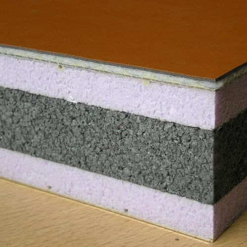 Акустическая сэндвич-панель для кровли - NOVATOIT® : PHONIC SILENCE TRI-LAYER - AV Composites - 2 поверхности из ПВХ / прокладка из экструдированного полистирола / высокое сопротивление