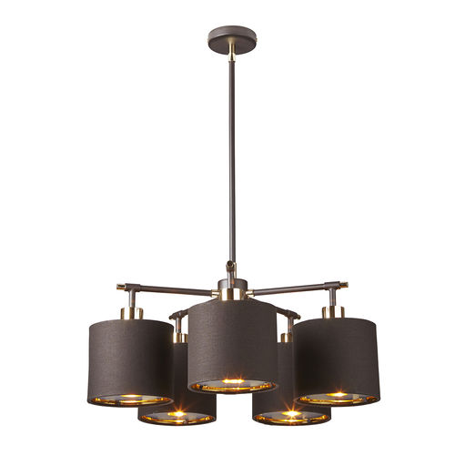 Современная люстра - BALANCE - Elstead Lighting Ltd - из полированной латуни / из ткани / из акрила