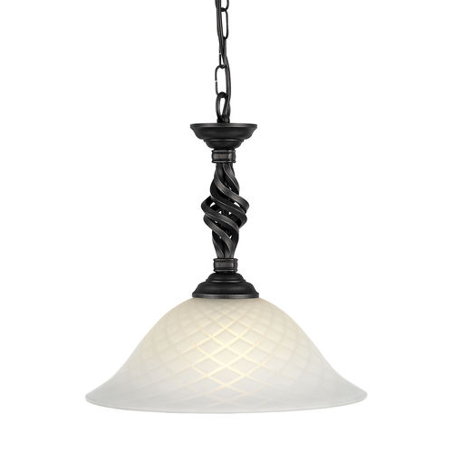 Подвесная лампа - PEMBROKE - Elstead Lighting Ltd - из железа / из стекла / классическая